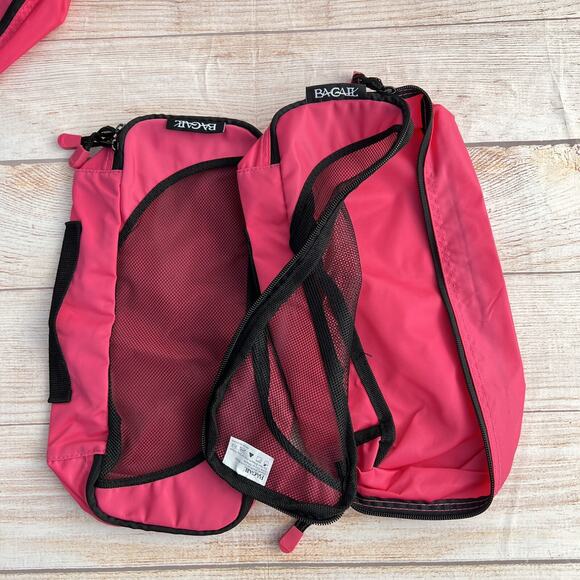 BAGAIL 6-Piece Packing Cubes Set Travel Luggage Organizers, Fuchsia - Picture 6 of 11